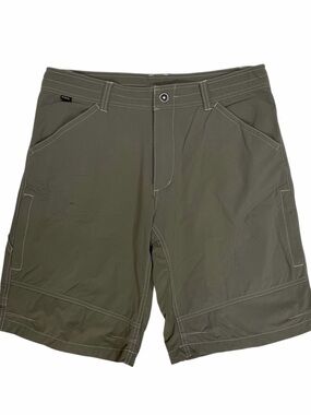 Kuhl Renegade Shorts Mens 34 Brown Cargo Utility Hiking Outdoor Camp Trail Fish